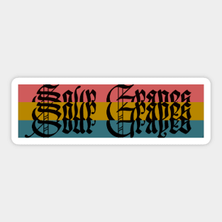 "Sour Grapes Logo" Sticker